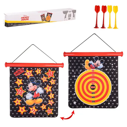 Дитячий магнітний дартс "Міккі Маус" Bambi LD1126 двосторонній - фото 2