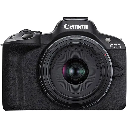 Бездзеркальний фотоапарат Canon EOS R50 Kit RF-S 18-45mm f4.5-6.3 IS STM Black (5811C033) UA [87265]