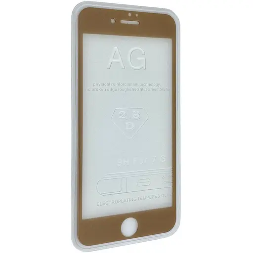 Защитное стекло DK Full Cover matt для Apple iPhone 7 Plus/8 Plus gold