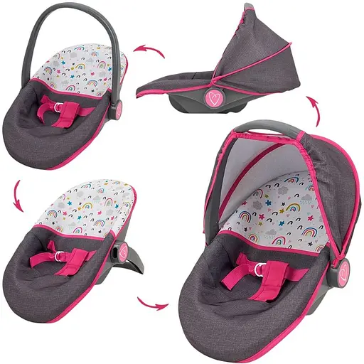 Люлька-переноска для ляльки, 45x28 см, висота 11/29 см, T781021