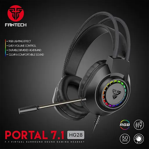 Игровые Наушники Fantech HG28 Portal Черный - фото 2