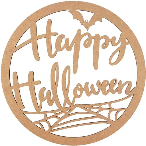 Напис декоративний Rosa Talent Happy Halloween ДВП 25х25 см