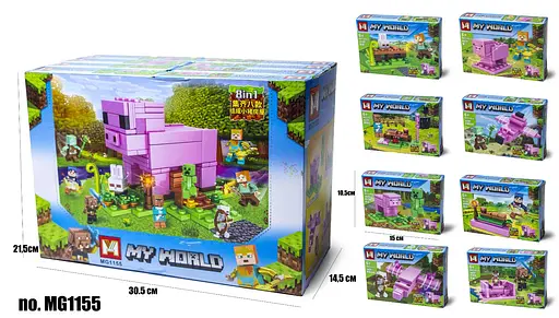 Конструктор детский My World Minecraft, 1155, (В ассортименте) - фото 5