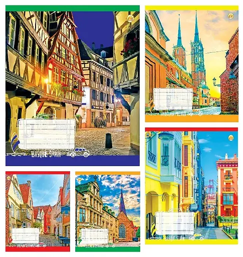 Зошити учнівські 24 аркуша клітинка Тверда Місто, 20 шт. в упаковці