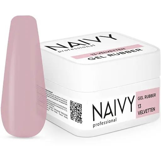База для нігтів Naivy Professional №13 Velvetten каучукова кольорова 30 мл