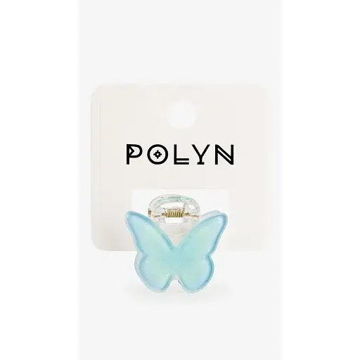 Заколка-краб для девочки Polin 3693-10 Бирюзовый - фото 1