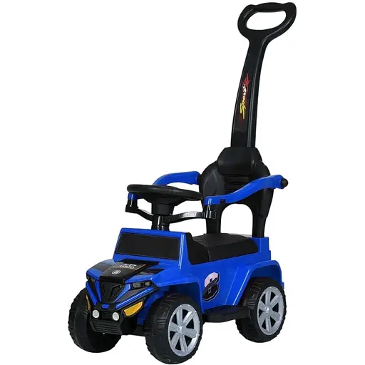 Каталка Bambi Racer M 5805EL 2-в-1 з батьківською ручкою та музикою синій