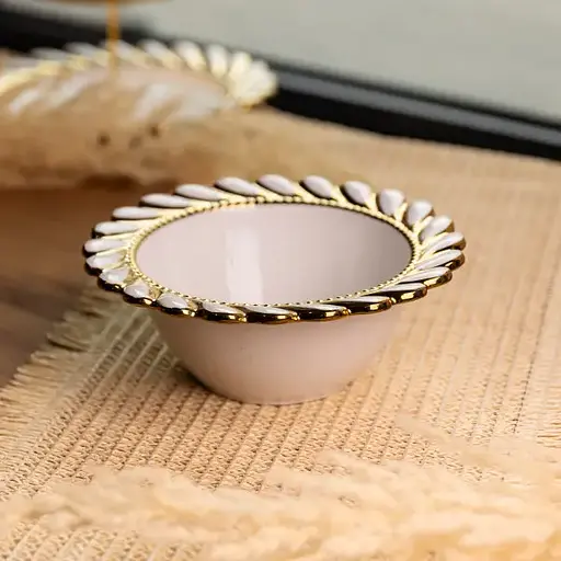 Тарелка глубокая Yiwu Tiffany фарфоровая 20 см сервировочная для подачи первых блюд салатов ML2005 - фото 2