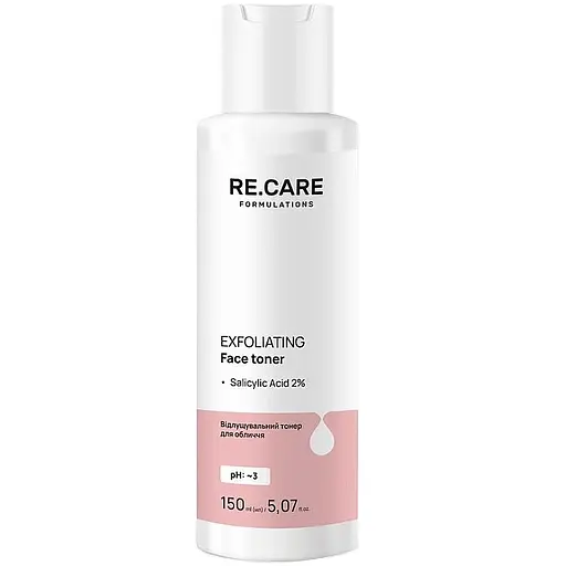 Відлущувальний тонер для обличчя Re.Care Exfoliating Face Toner 150 мл