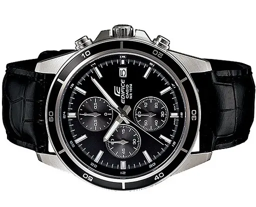 Часы наручные Casio Edifice EFR-526L-1AVUEF для мужчин на кожаном ремешке - фото 2