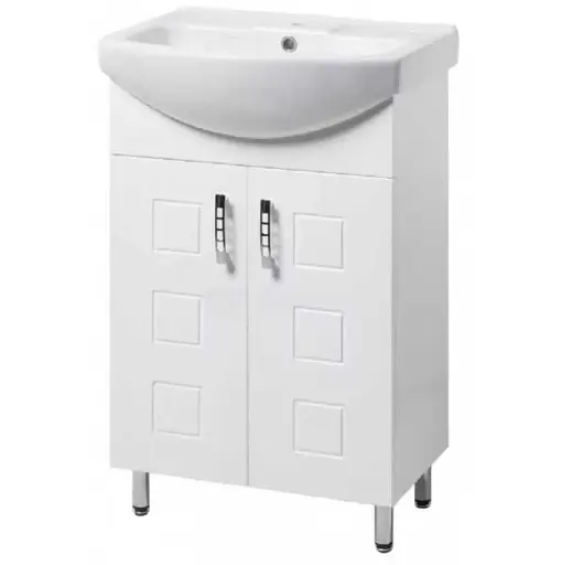 Тумба ПіК Корфу Т1 + раковина Cersanit Cersania 65 см Білий 30412 - фото 1