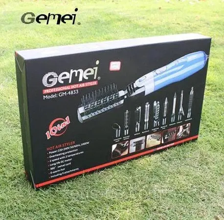 Стайлер Gemei GM 4835 Фен-щітка 10 в 1 - фото 6