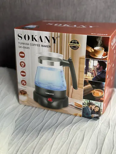 Турка электрическая Sokany SK-09045 800мл с подсветкой 600Вт - фото 9