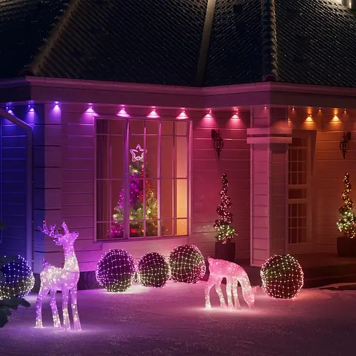 Twinkly Гірлянда Smart LED Twinkly Permanent Light RGB 72 IP65 кабель білий - фото 9