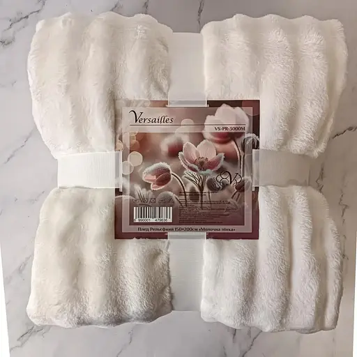 Плед рельєфний Versailles Молочна пінка 200х220 см VS-PR-4400M (147967) - фото 3