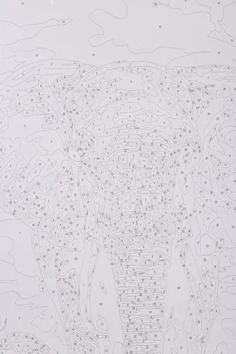 Набор для росписи "Священный слон" 40*50 см, IDEA2-GX47077, ТМ "99IDEAS" - фото 7