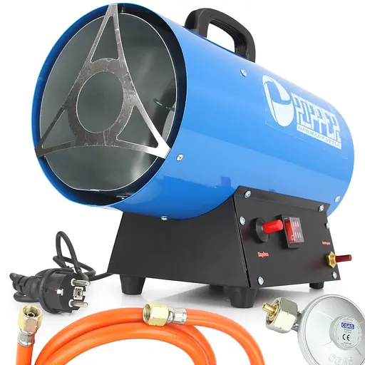 Газова теплова гармата обігрівач RIPPER 20 кВт M80925R + редуктор + шланг - фото 2