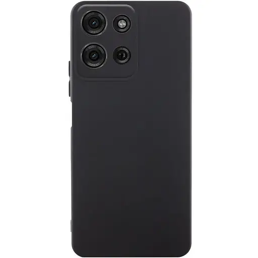 Чохол Silicone Cover Lakshmi Full Camera (AA) для Motorola Moto G75 5G Чорний / Black
