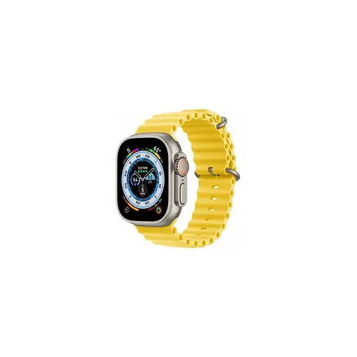 Смарт-часы Apple Watch Ultra GPS + Cellular 49 mm Titanium Case with Yellow Ocean Band (MNH93/MNHG3) - фото 2