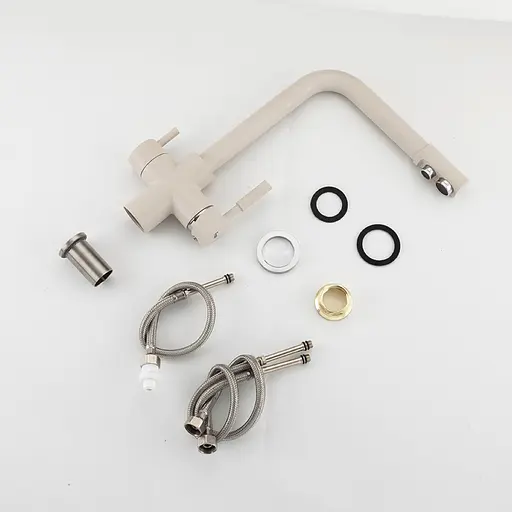 Змішувач для кухні на дві води Frap F4352-24 білий - фото 9