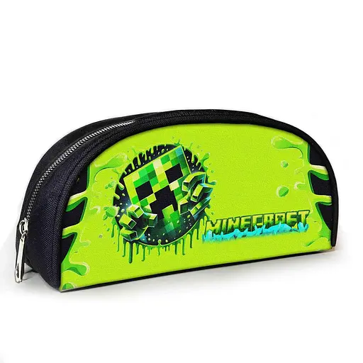 Пенал шкільний Minecraft Кріпер 23х10х8 см з принтом для хлопчика (02845)