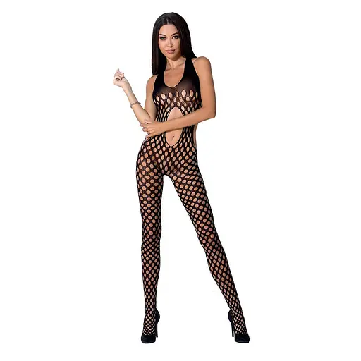 Бодистокинг Passion BS065 комбинезон крупная сетка S/M/L black - фото 3