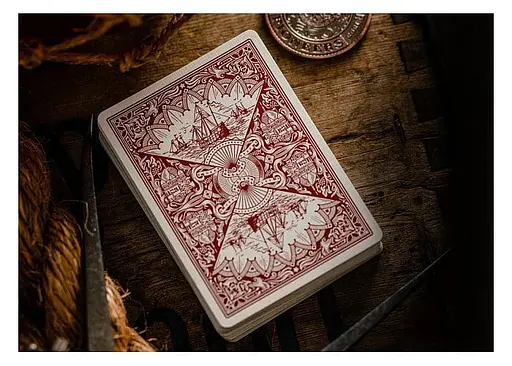Карти гральні Cartamundi Ellusionist Pioneers Marked (red) (PC_ELPMR) - фото 3