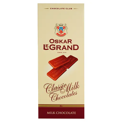 Шоколад Oskar Le Grand молочний 82 г