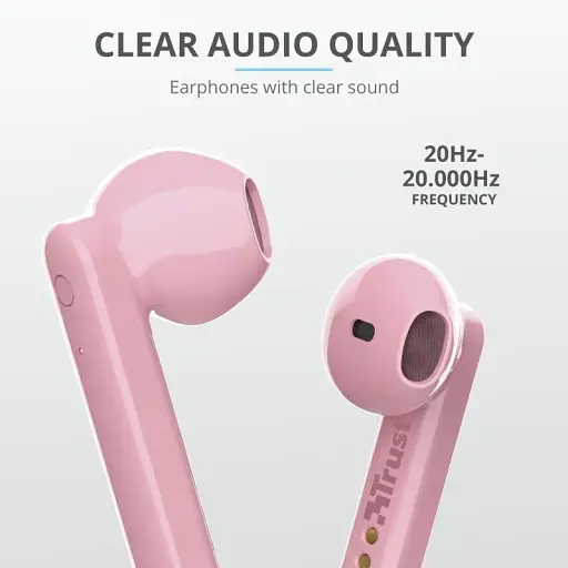 Наушники Trust Primo Touch True Wireless Pink - фото 10