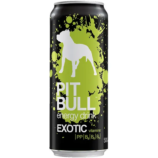 Напиток энергетический Pit Bull Exotic безалкогольный сильногазированный 0.5 л ж/б - фото 1