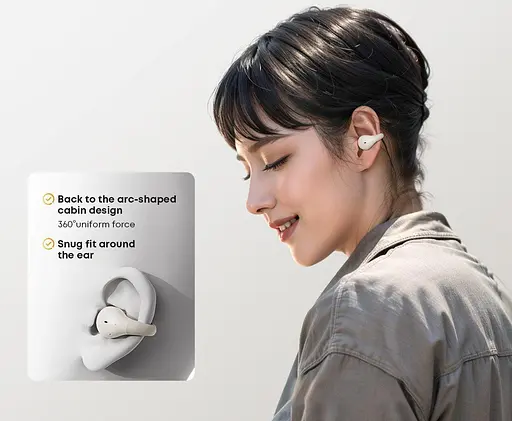 Бездротові кісткові навушники-кліпси Langsdom TS09 з спрямованим звуком і Bluetooth 5.4 Спортивні навушники - фото 3