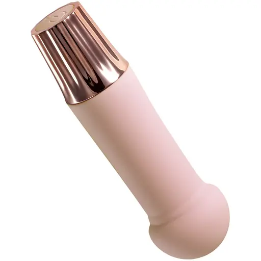 Міні-вібратор Crushious Mellow Puff рожевий 11 х 3.2 см - фото 2