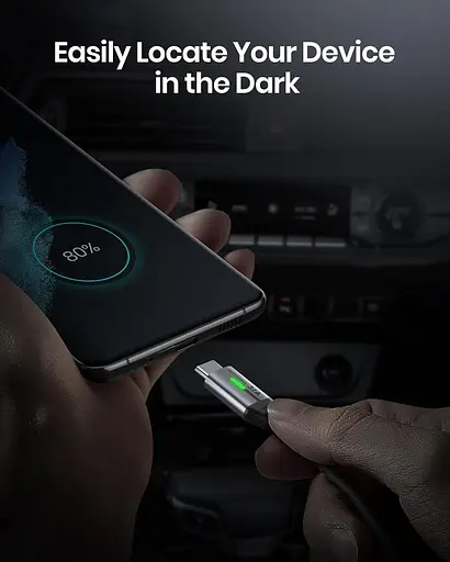 Кабель INIU USB C, [3 единицы 3.1A] QC3.0 быстрая зарядка USB типа C, плетеный нейлон (1,6+6,6+6,6 футов) - фото 5