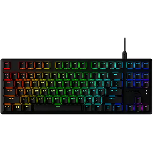 HyperX Клавіатура Alloy Origins Core PBT Red USB RGB ENG/RU Black