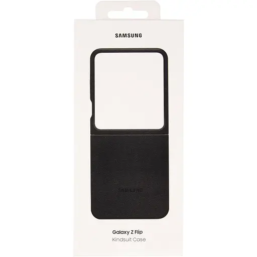 Шкіряний чохол Leather Case (AAA) для Samsung Galaxy Z Fli5 Black - фото 5