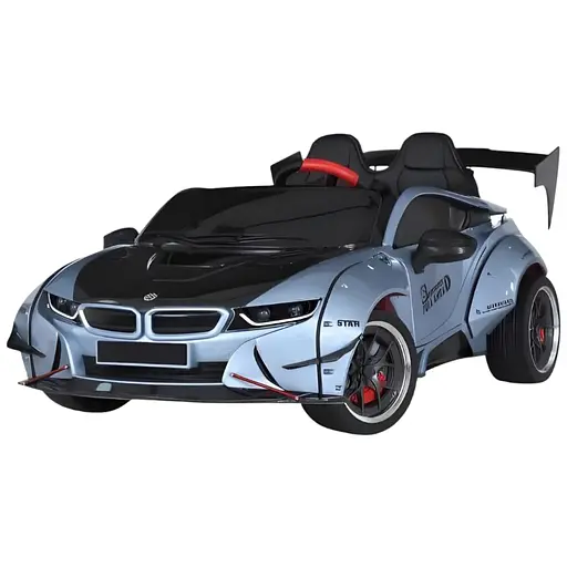Електромобіль дитячий Bambi M 5820EBLRS-12 24V MP3 USB TF Bluetooth EVA шкіра музика світло блакитний