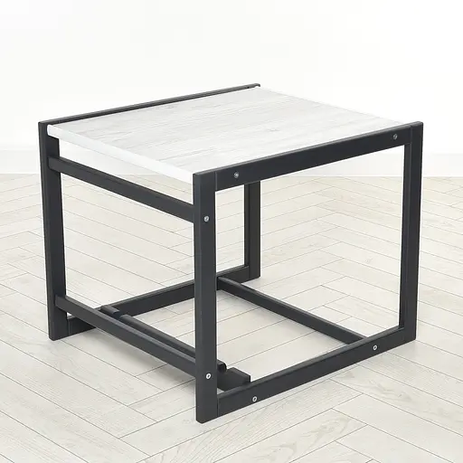 Стульчик для кормления Ommi Graphite Аляска 2 в 1 из натуральных материалов, с подножкой, до 25 кг - фото 3