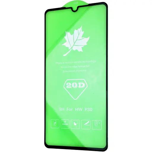 Защитное стекло DK Full Glue 20D для Huawei P30 black
