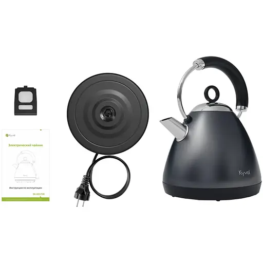 Электрочайник Kyvol KE170 1850-2200Вт/ 1.7л/блокировка включения без воды/нержавейка - фото 5