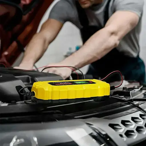 Зарядное устройство для Trock PBCS 6A 12V 4-150Ah для автомобильного аккумулятора (DAS302835) - фото 6