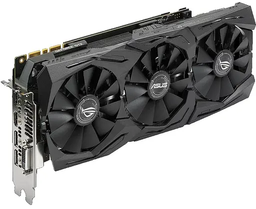 Видеокарта ASUS GTX 1080Ti 11Gb Strix (ROG-STRIX-GTX1080TI-11G-GAMING) (GDDR5X, 352 bit, PCI-E 3.0 x16) Б/у - фото 4