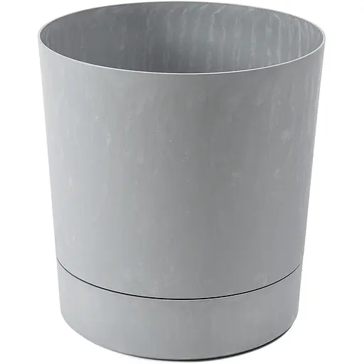 Вазон Lamela Aura с подставкой 23х24 см серый бетон (9701254) - фото 1