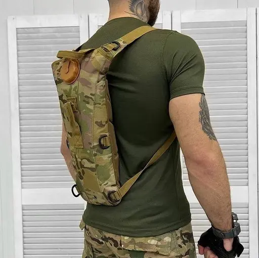 Тактический рюкзак гидратор KMS 2.5л (питьевая система) Мультикам - фото 7