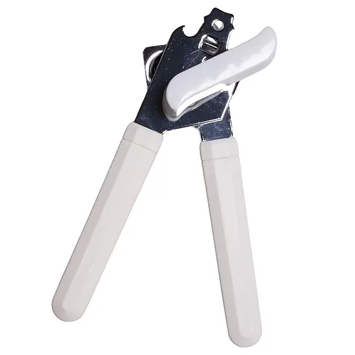 Консервный нож открывалка для консерв консервооткрыватель нержавеющая сталь пластик 20 см, Kitchen Master Белый 85462 - фото 1