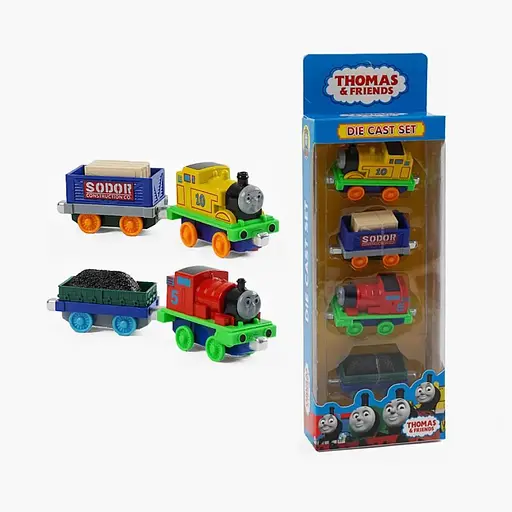 Набор поездов Томас и его друзья, 899-8, металлопластик, 2 локомотива, 2 вагончика (В ассортименте)