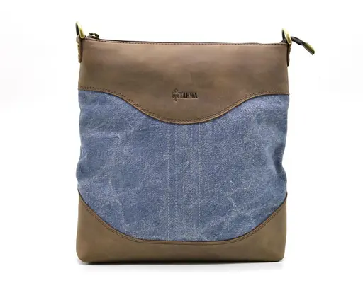 Чоловіча шкіряна сумка через плече TARWA 30х27.5х6.5 см sum0025871 - фото 3