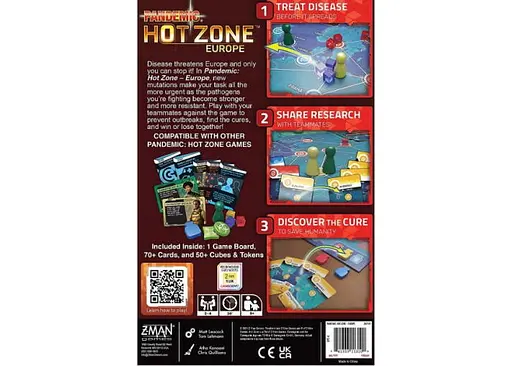 Настільна гра Z-MAN GAMES Пандемія: Гаряча Зона - Європа (Pandemic: Hot Zone - Europe) (англ.) (ZM7142) - фото 4