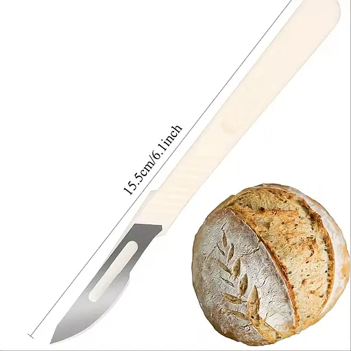 Пекарский нож (лам) для надрезов на тесте хлеборез тесторез лезвие для формовки и декора хлеба 88251 - фото 7