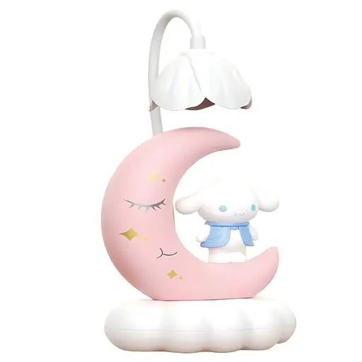 Дитяча настільна лампа Cinnamoroll на місяці біла (352D) - фото 2