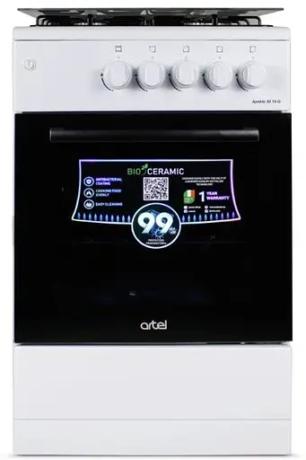 Плита газовая Artel Apetito 50 10-G White